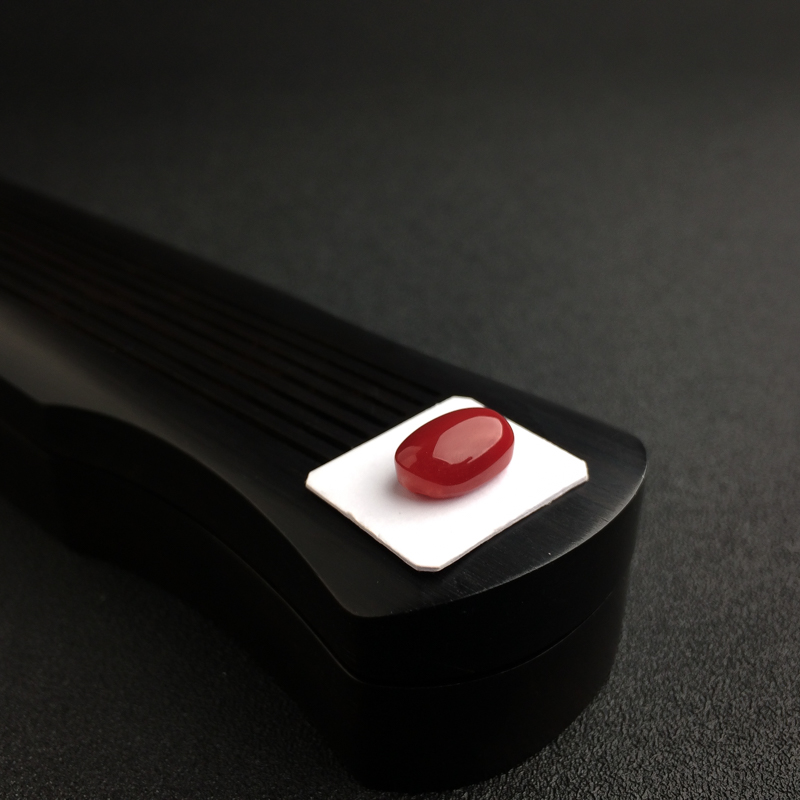 天然珊瑚戒面-红掌柜