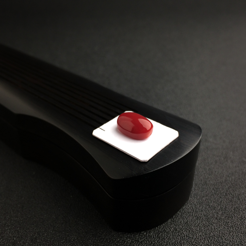 日本天然阿卡珊瑚戒面 - 红掌柜