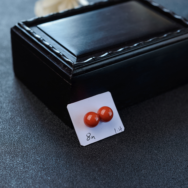 意大利沙丁珊瑚圆珠 - 红掌柜