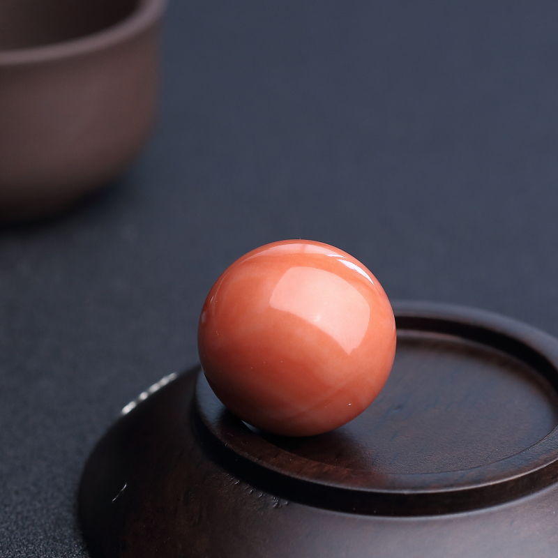 台湾MOMO珊瑚圆珠-红掌柜