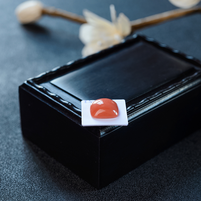 MOMO红珊瑚戒面-红掌柜