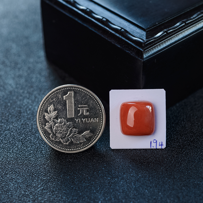 红珊瑚戒面-红掌柜