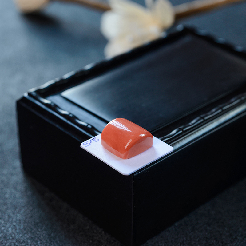 MOMO红珊瑚戒面-红掌柜