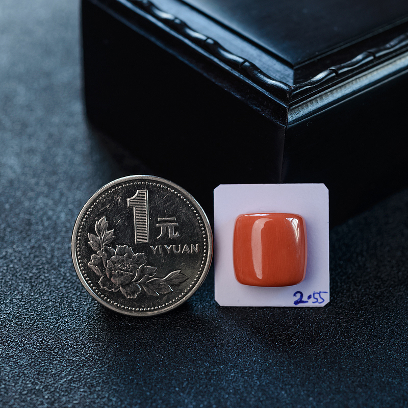 红珊瑚戒面-红掌柜