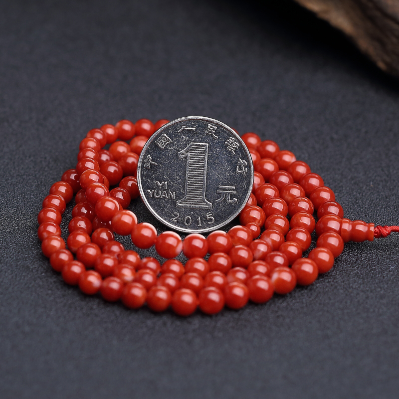 阿卡正红珊瑚108佛珠-红掌柜