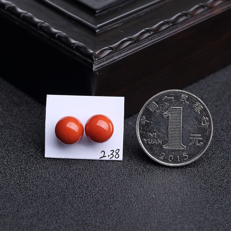 意大利沙丁珊瑚圆珠-红掌柜