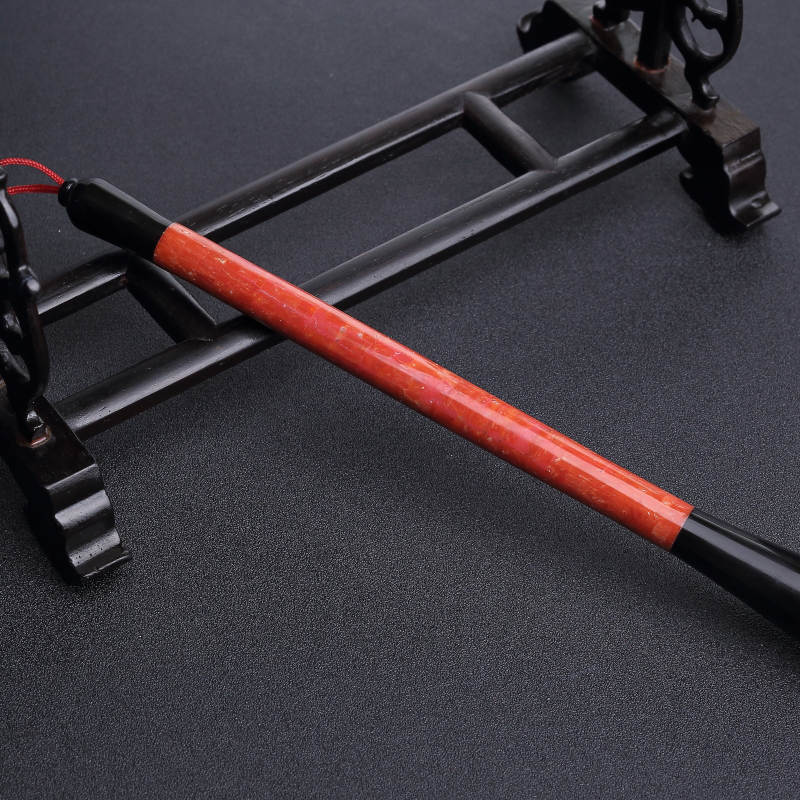 沙丁朱红珊瑚拼接毛笔-红掌柜