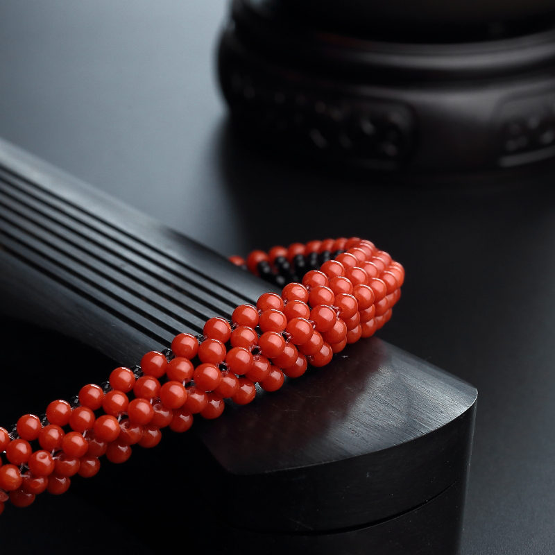 天然红珊瑚手链-红掌柜
