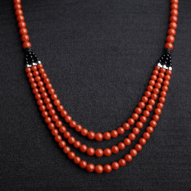 天然红珊瑚项链-红掌柜