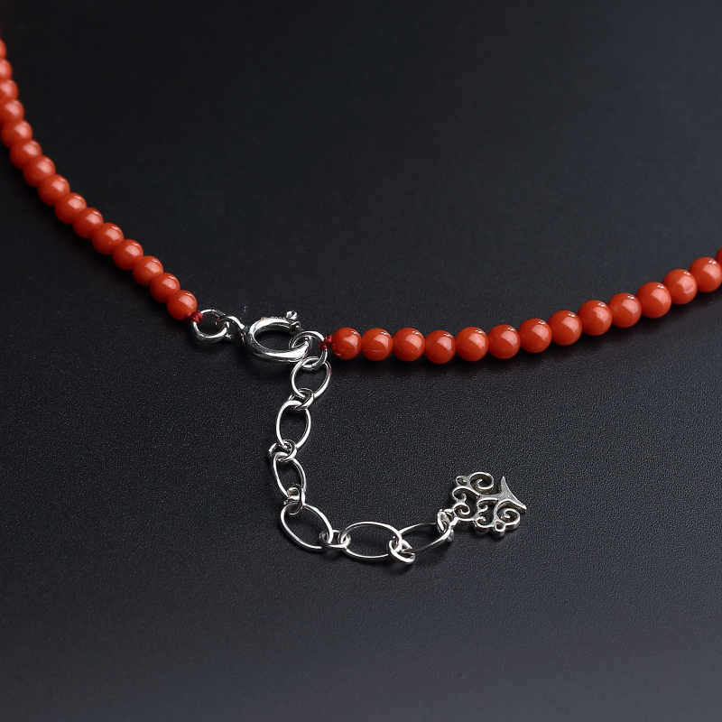意大利沙丁红珊瑚项链-红掌柜