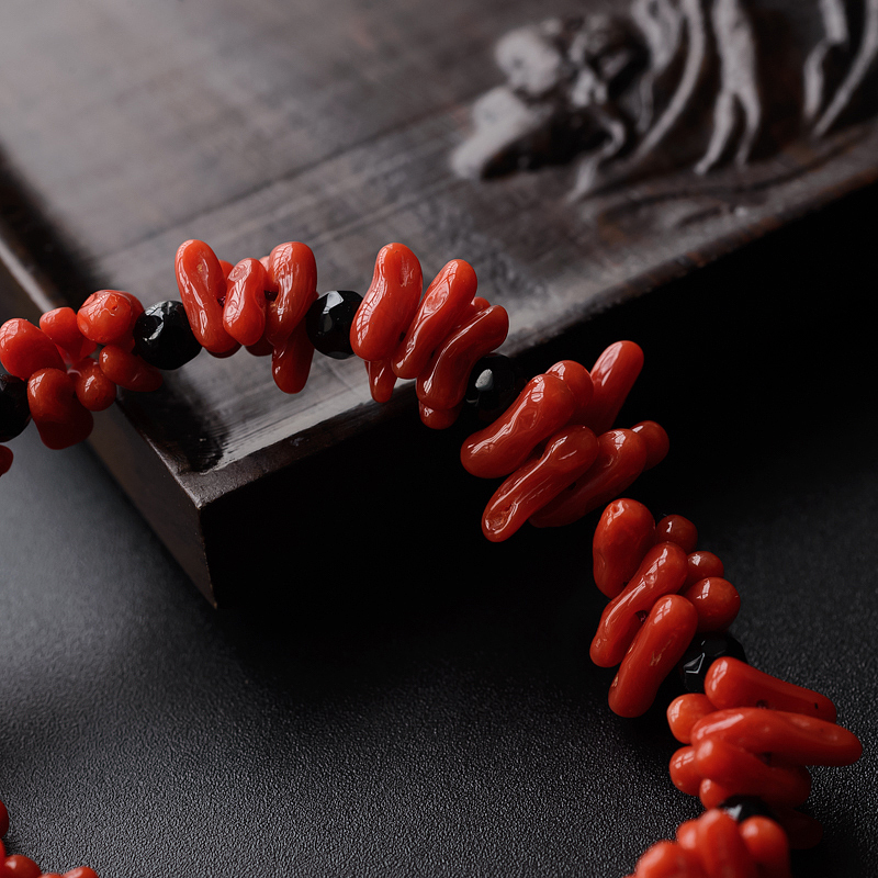 珊瑚编织随形手链 - 红掌柜