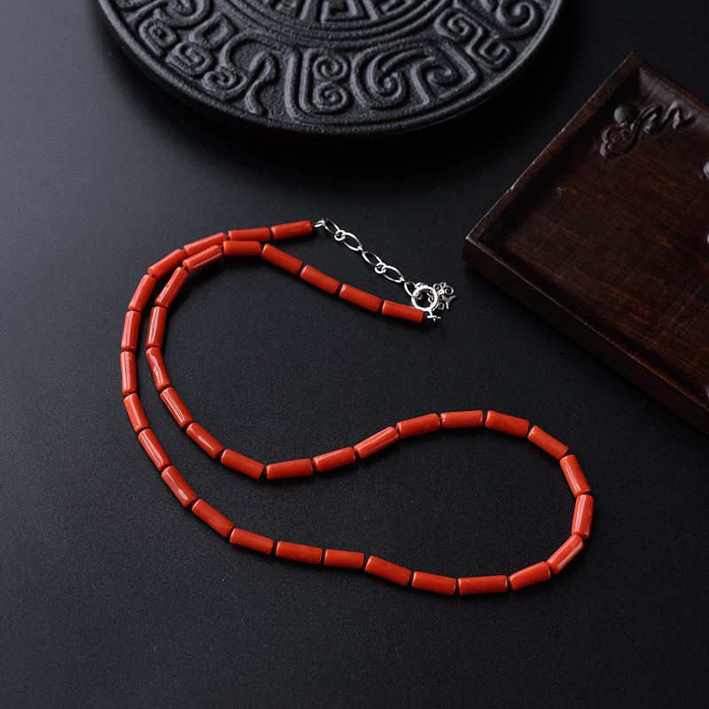 沙丁红珊瑚项链 - 红掌柜