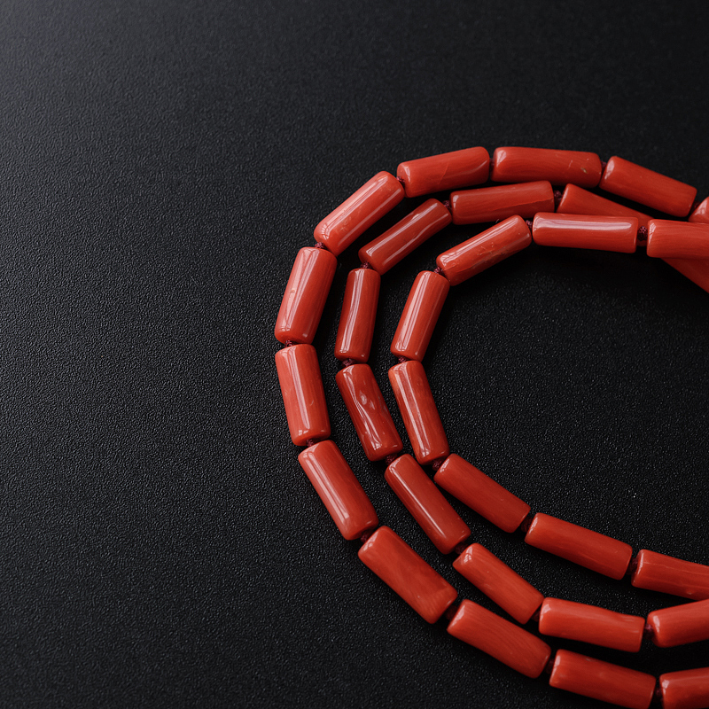 天然意大利红珊瑚项链 - 红掌柜