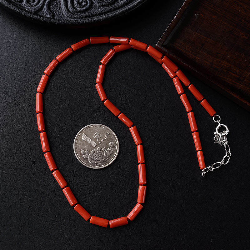 意大利沙丁珊瑚项链 - 红掌柜