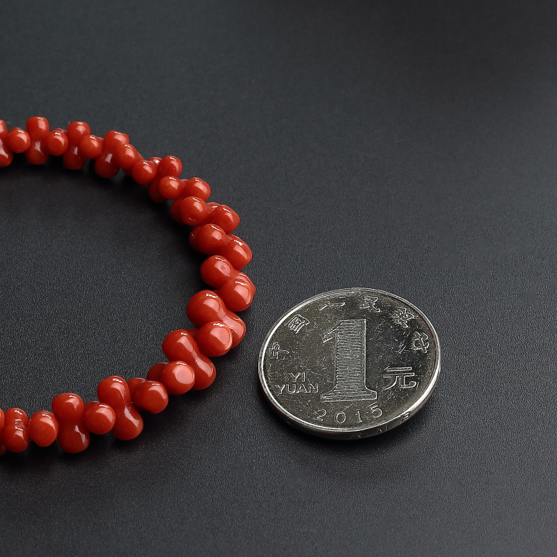 意大利沙丁红珊瑚手链-红掌柜