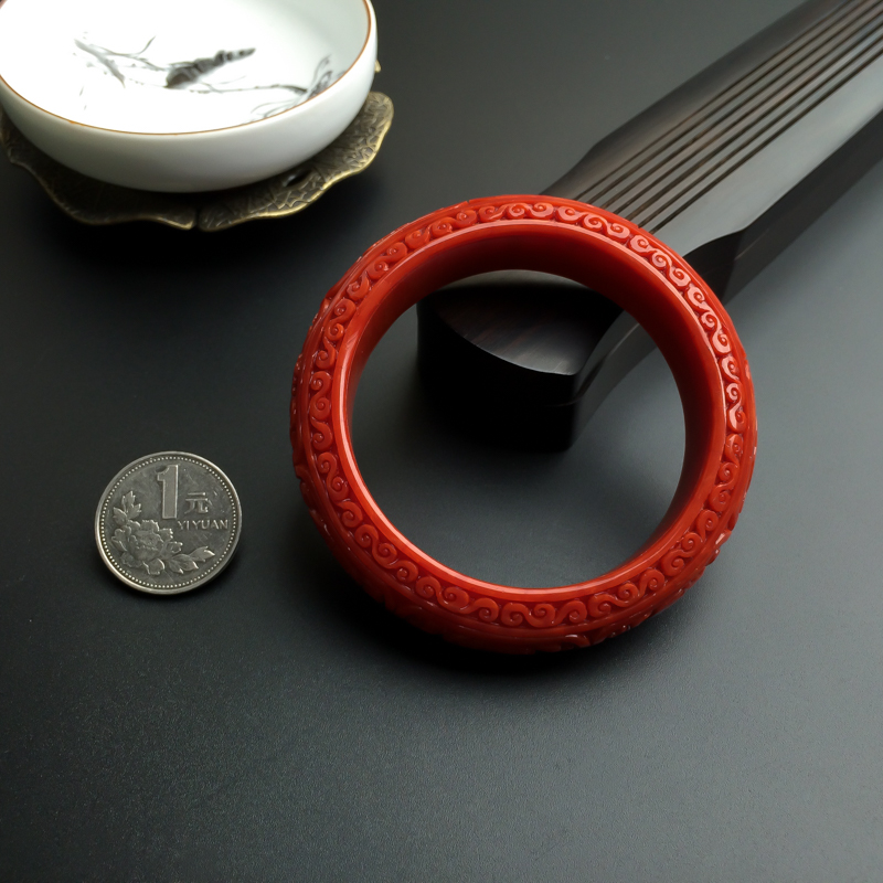 沙丁红珊瑚手镯-红掌柜