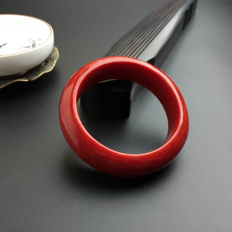 天然沙丁红珊瑚手镯-红掌柜