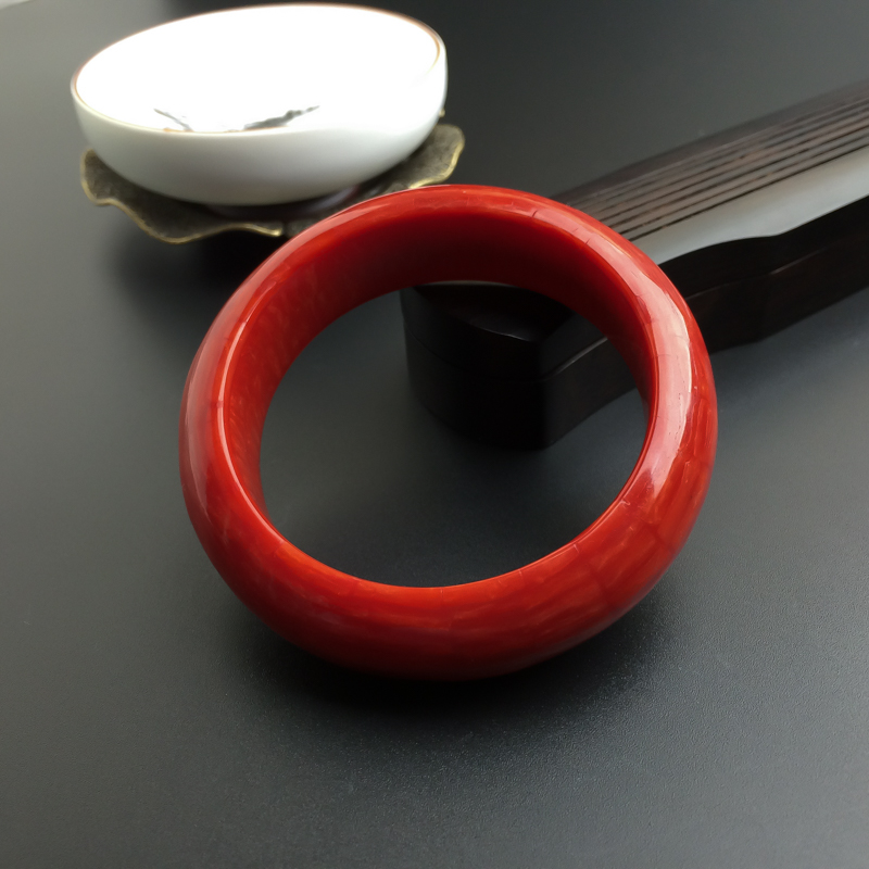 意大利沙丁红珊瑚手镯-红掌柜