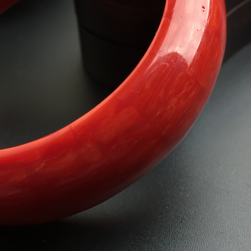 沙丁红珊瑚手镯-红掌柜