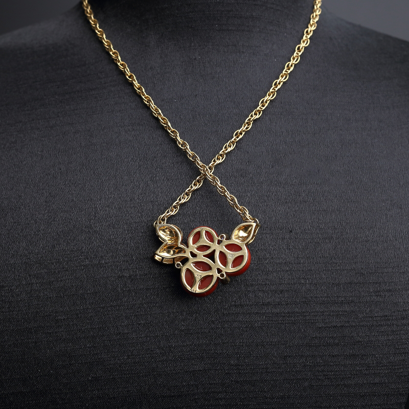 阿卡红珊瑚项链-红掌柜