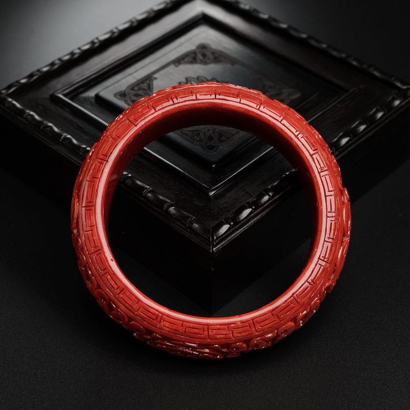 意大利天然沙丁红珊瑚手镯-红掌柜