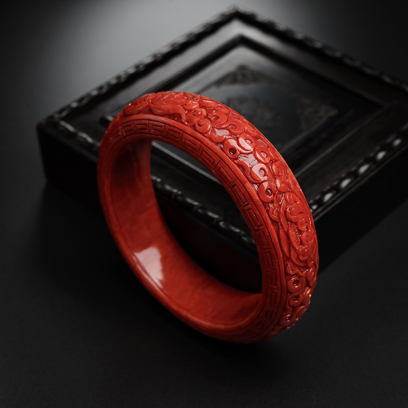 天然沙丁红珊瑚手镯 - 红掌柜