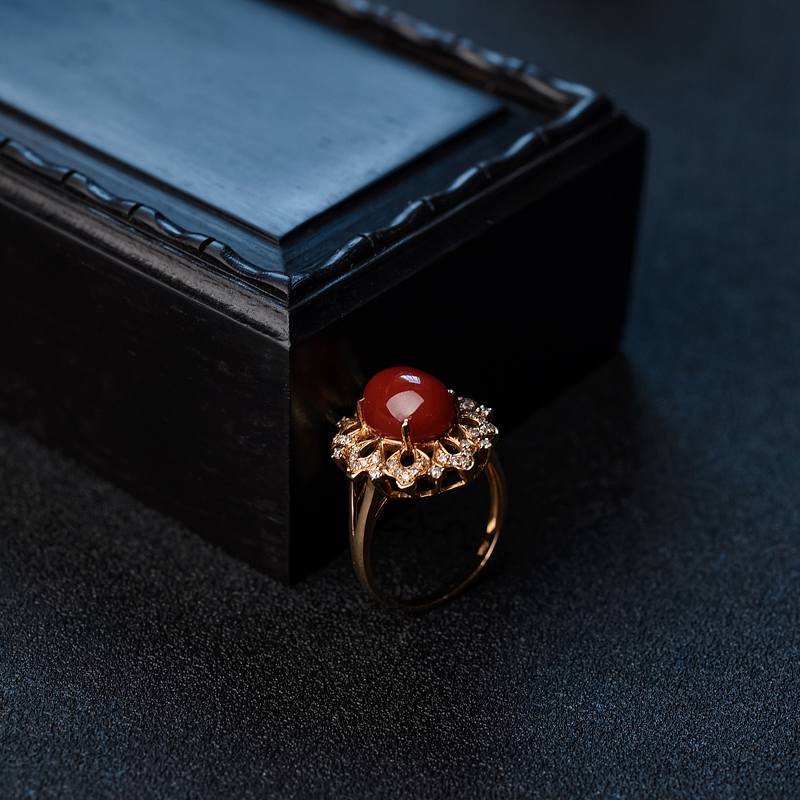 珊瑚戒指 - 红掌柜