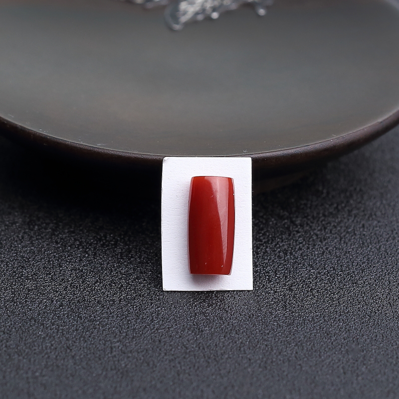 日本天然阿卡深红珊瑚戒面-红掌柜