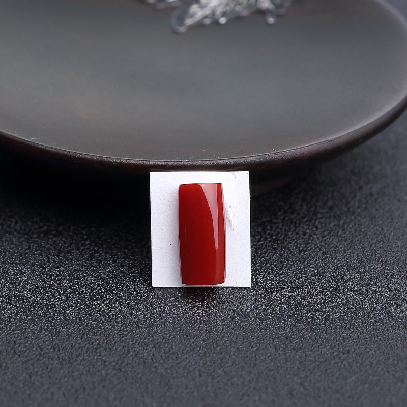 日本天然阿卡深红珊瑚戒面-红掌柜