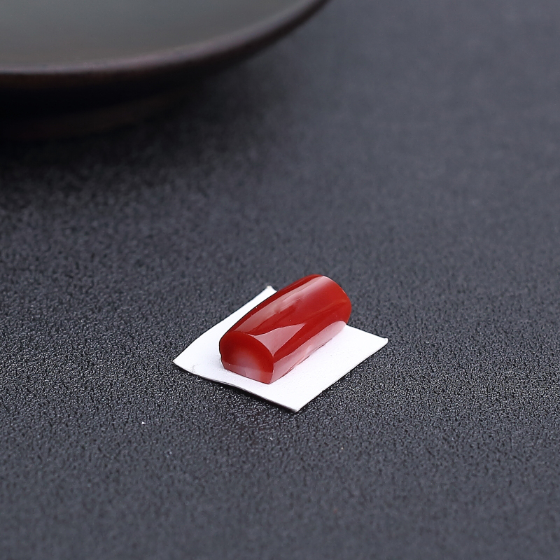 阿卡深红珊瑚戒面-红掌柜