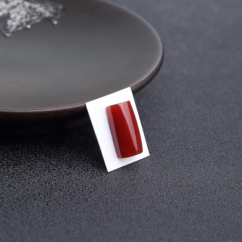 日本阿卡深红珊瑚戒面-红掌柜