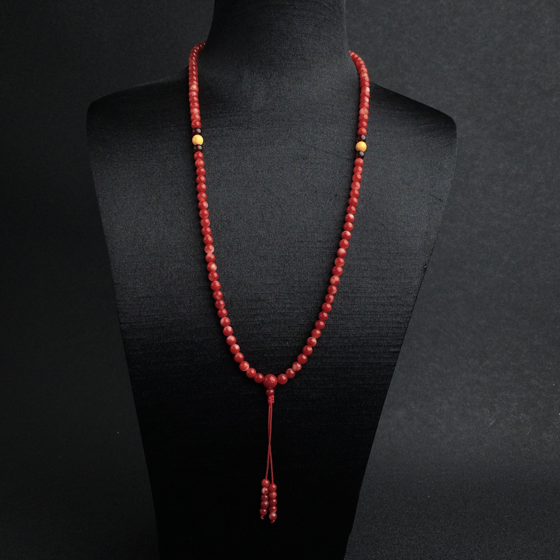 日本天然阿卡正红珊瑚佛珠 - 红掌柜