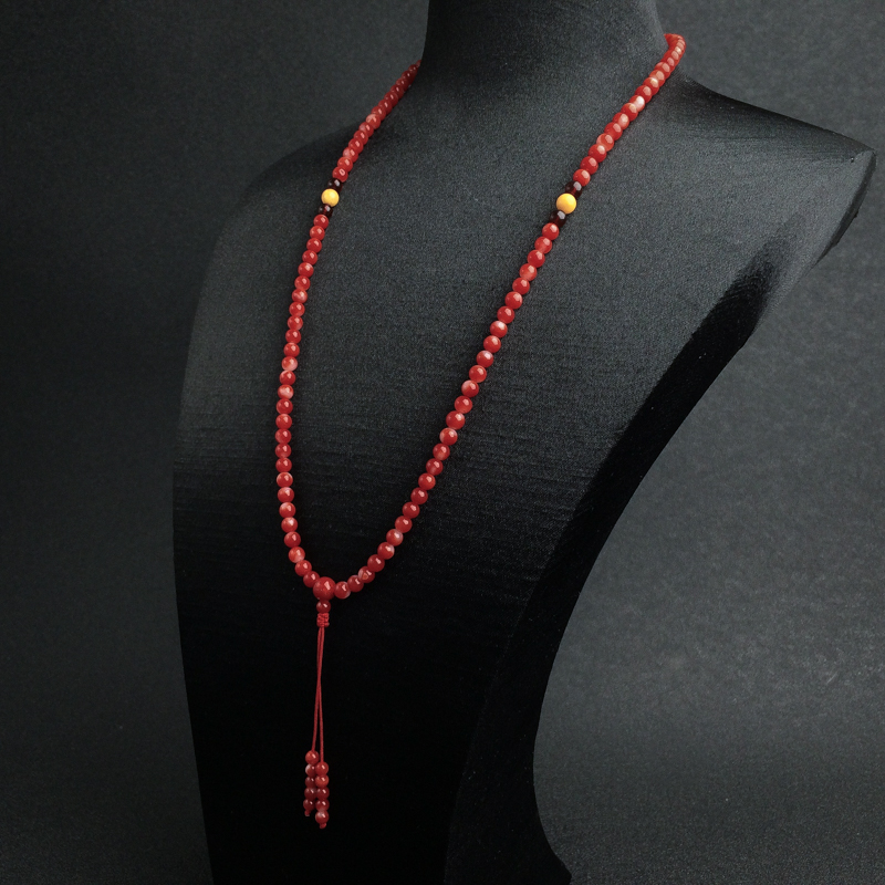 阿卡正红珊瑚佛珠 - 红掌柜