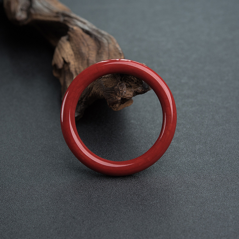 天然红珊瑚拼接圆镯-红掌柜