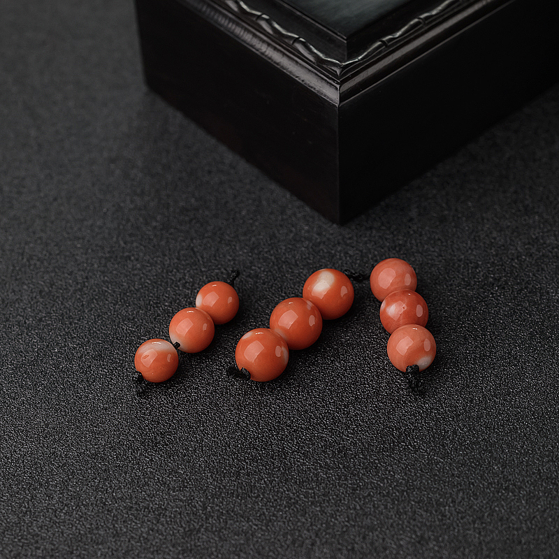 MOMO珊瑚圆珠-红掌柜