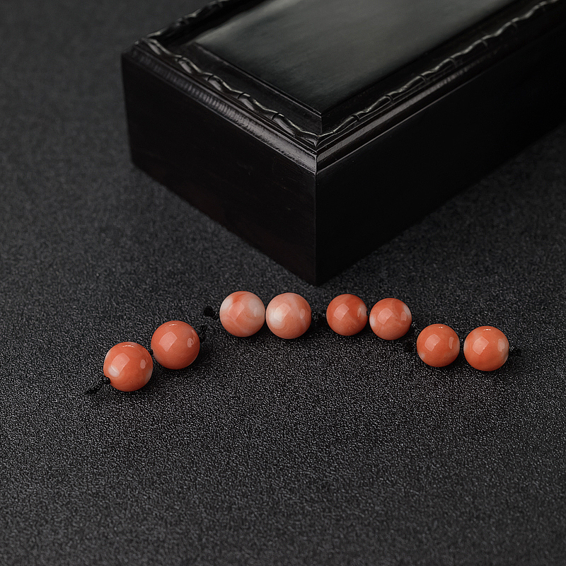 MOMO橘色珊瑚对珠-红掌柜