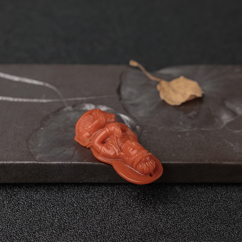 珊瑚观音吊坠-红掌柜