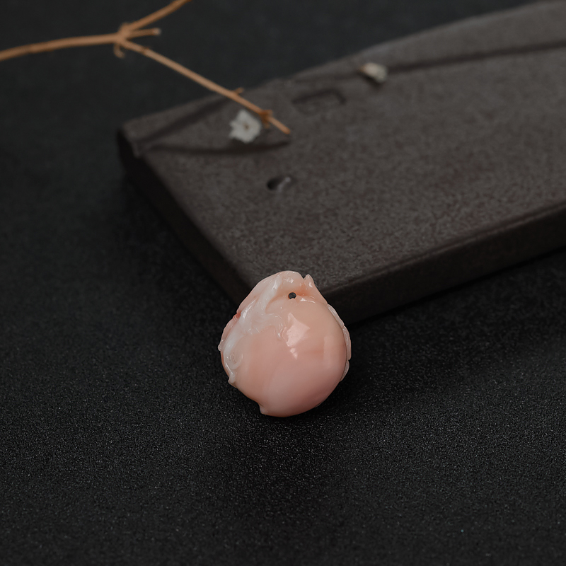 珊瑚福寿双全吊坠-红掌柜