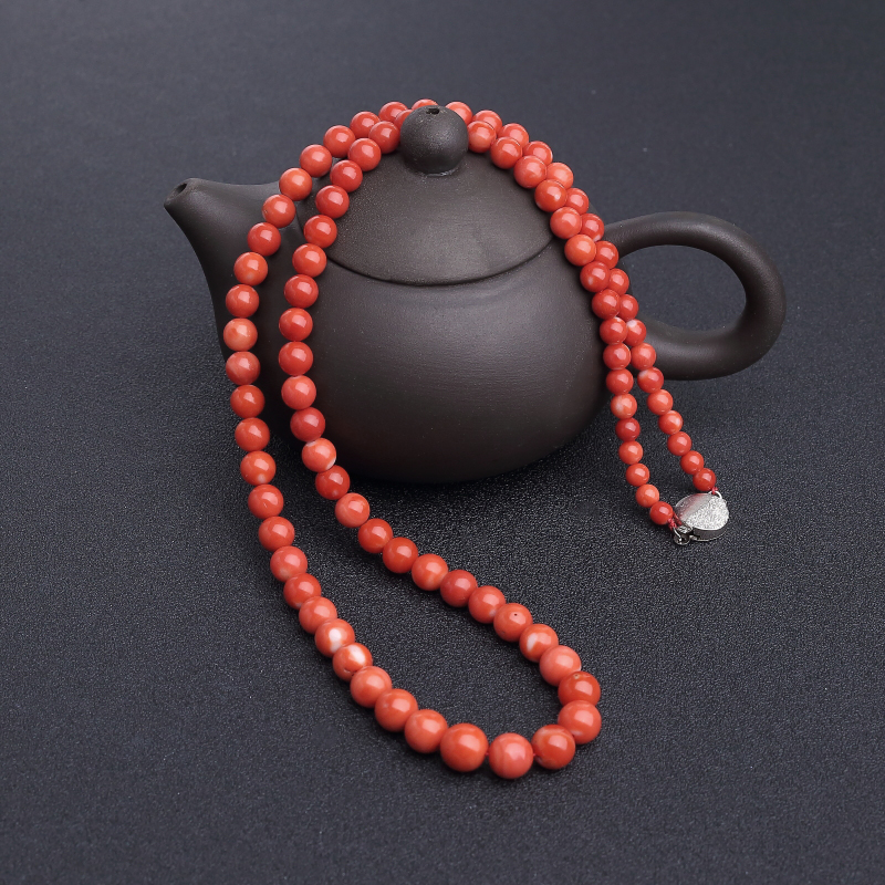 MOMO橘红珊瑚塔链-红掌柜