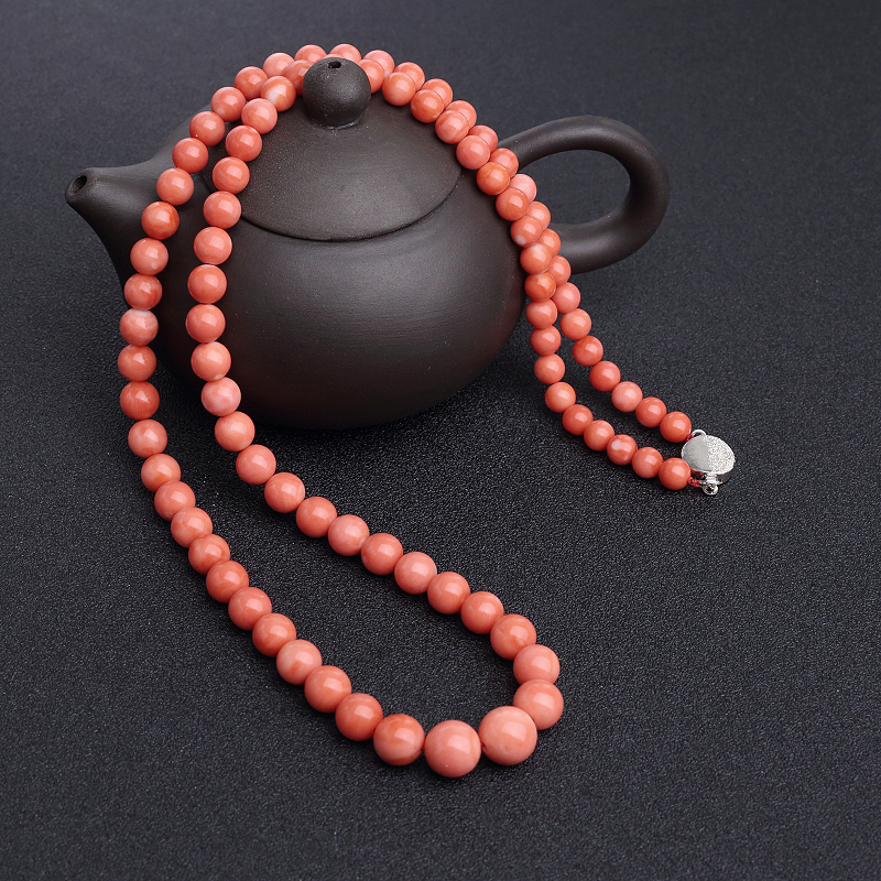 MOMO橘红珊瑚塔链-红掌柜