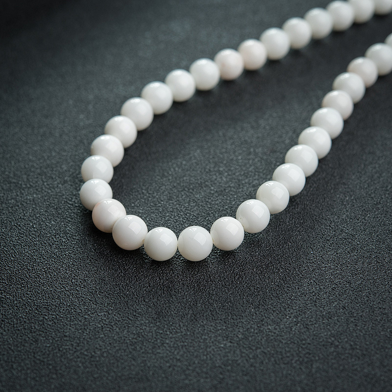 台湾白珊瑚108佛珠-红掌柜