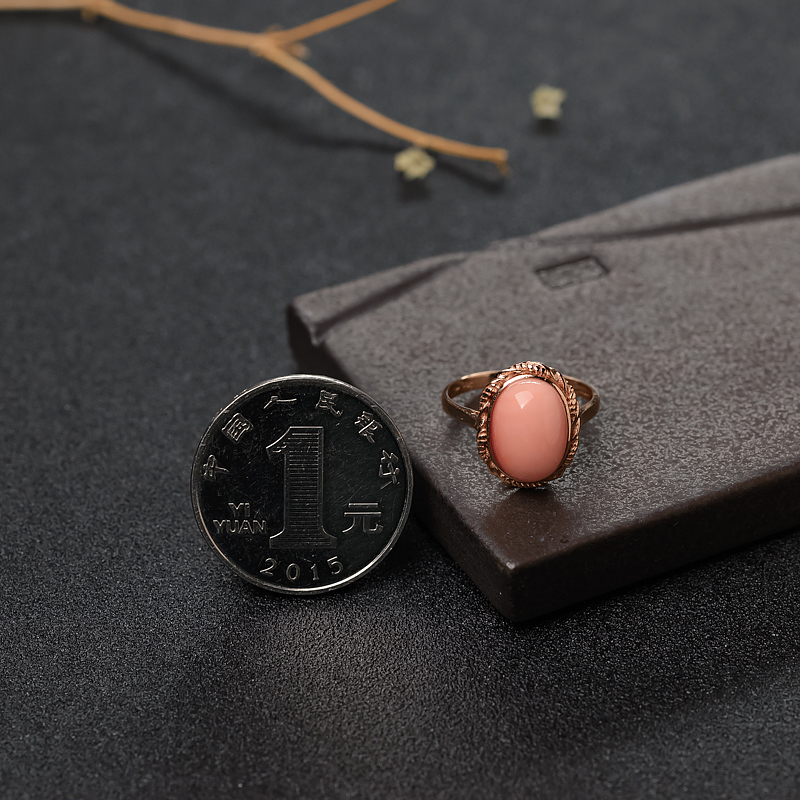 深水珊瑚戒指-红掌柜