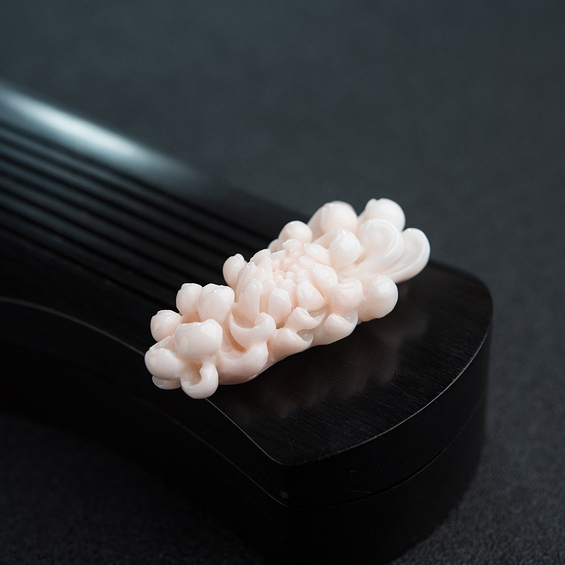 天然珊瑚花吊坠-红掌柜