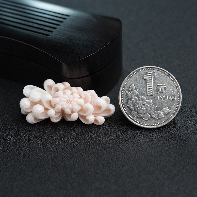 天然珊瑚花吊坠-红掌柜