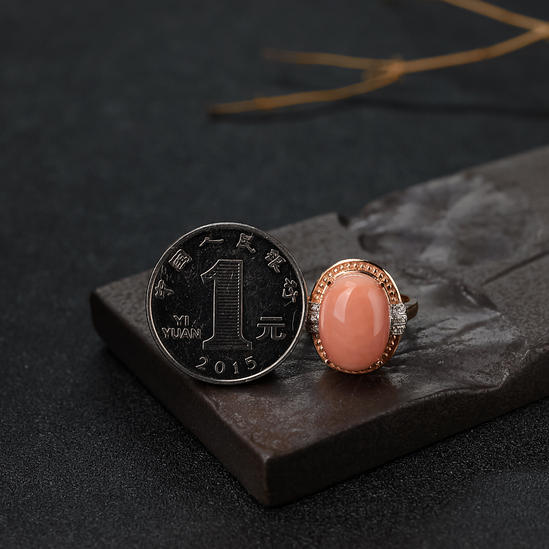 深水珊瑚戒指-红掌柜