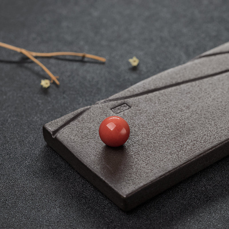 意大利沙丁朱红珊瑚圆珠-红掌柜