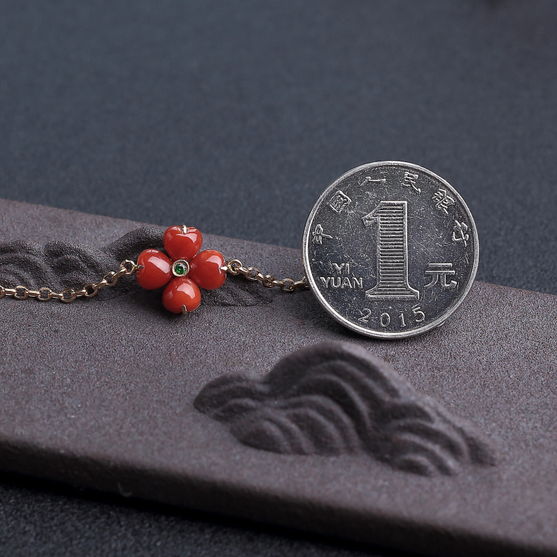 阿卡正红珊瑚手链-红掌柜