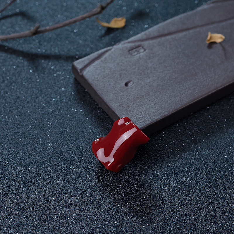 深红珊瑚戒面-红掌柜