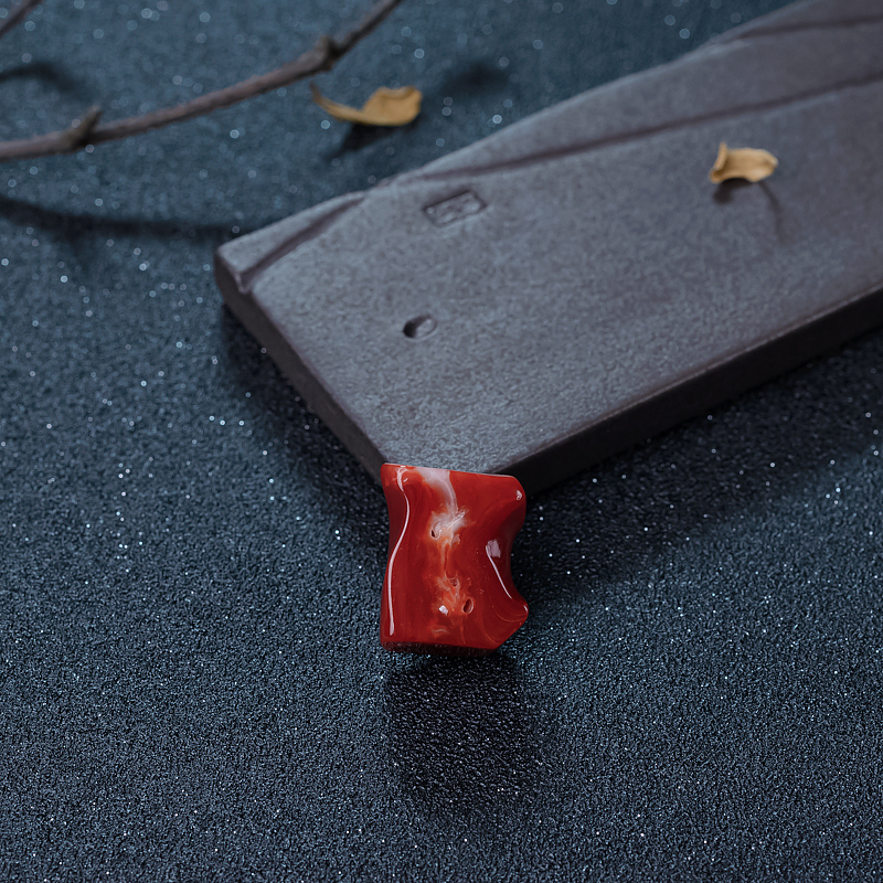 红珊瑚戒面-红掌柜