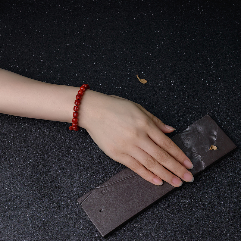 阿卡红珊瑚手串-红掌柜